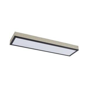 Lindby LED Deckenleuchte Laviona 10033421 Dimmbar mit Leselampe Modern in Schwarz aus Metall 1-flammig Wohnzimmerleuchte