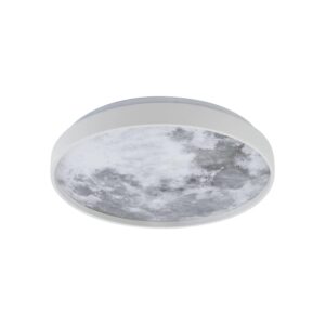 Lindby LED Deckenleuchte Lune 10030590 Modern in Alu 1-flammig Wohnzimmerleuchte