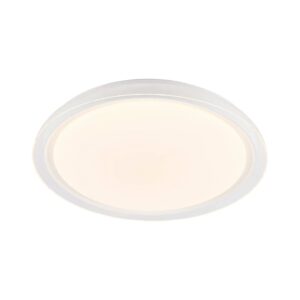 Lindby LED Deckenleuchte Sleya 9924002 Dimmbar mit Leselampe Modern in Weiß 1-flammig Wohnzimmerleuchte
