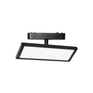 Lindby LED LED Panel Lumaro 10027082 Modern in Schwarz aus Aluminium 1-flammig Wohnzimmerleuchte