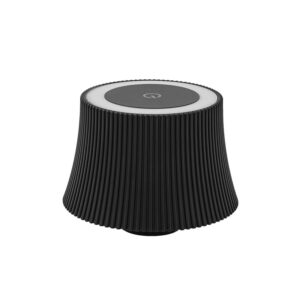 Lindby LED Linor 10012699mit USB Anschluss Dimmbar Spritzwassergeschützt Modern in Schwarz aus Aluminium 1-flammig Wohnzimmerleuchte