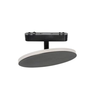 Lindby LED Lumaro 10027094 Modern in Schwarz aus Aluminium 1-flammig Wohnzimmerleuchte