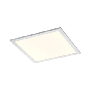 Lindby LED Smart Home Deckenlampe LED Panel Kjetil 9956048 Dimmbar mit Leselampe Modern in Alu aus Aluminium 1-flammig Arbeitszimmerleuchte