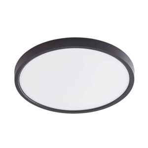 Lindby LED Smart Home Deckenlampe Pravin 10013271 Dimmbar Modern in Schwarz 1-flammig Wohnzimmerleuchte