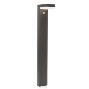 Lindby LED Solarleuchten Chioma 9988193 mit Bewegungsmelder Spritzwassergeschützt Modern in Alu aus Edelstahl 1-flammig