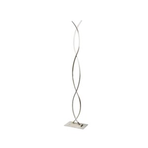 Lindby LED Stehlampe Bobi 9985068 Modern in Alu aus Aluminium 1-flammig Wohnzimmerleuchte