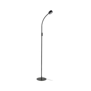 Lindby LED Stehlampe Maori 10019789 Dimmbar Modern in Schwarz aus Metall 1-flammig Arbeitszimmerleuchte