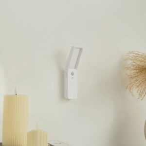 Lindby LED Wandleuchte Wandlampe Innen Taska 10030138 Dimmbar mit Bewegungsmelder Modern in Weiß 1-flammig Wohnzimmerleuchte