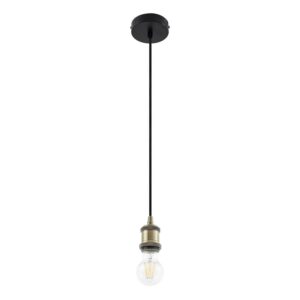 Lindby Pendelleuchte Hattie 10034033 Modern in Gold Messing aus Aluminium 1-flammig E27 Wohnzimmerleuchte