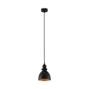 Lindby Pendelleuchte Jasminka 9621724 Modern in Schwarz aus Metall 1-flammig E27 Küchenleuchte