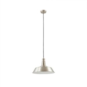 Lindby Pendelleuchte Laylan 10030684 Modern in Alu aus Metall 1-flammig E27 Wohnzimmerleuchte