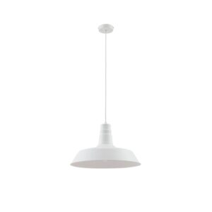 Lindby Pendelleuchte Laylan 10030686 Modern in Weiß aus Metall 1-flammig E27 Wohnzimmerleuchte