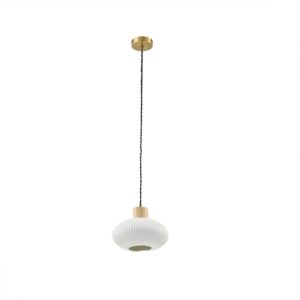 Lindby Pendelleuchte Paulie 10033087 Modern in Weiß aus Keramik 1-flammig E27 Wohnzimmerleuchte