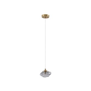 Lindby Pendelleuchte Piatra 10033049 Modern in Schwarz aus Glas 1-flammig G9 Wohnzimmerleuchte