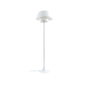 Lindby Stehlampe Eryndor 10020373 in Weiß aus Metall 1-flammig E27 Wohnzimmerleuchte
