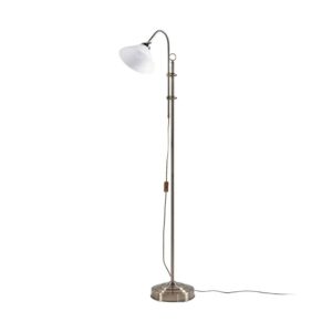 Lindby Stehlampe Otis 9621037 Retro Vintage Antik aus Glas 1-flammig E27 Wohnzimmerleuchte