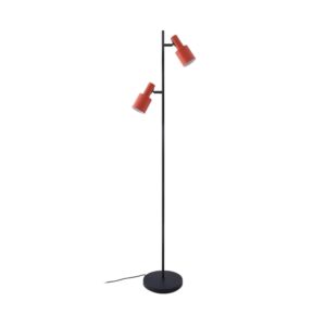 Lindby Stehlampe Ovelia 10019864 Modern in Schwarz aus Metall 2-flammig E27 Wohnzimmerleuchte