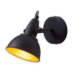 Lindby Strahler Julin 9620726 Modern in Schwarz aus Metall 1-flammig E14 Wohnzimmerleuchte