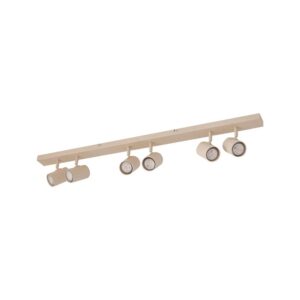 Lindby Strahler Kardis 10042109 Modern in Creme aus Aluminium 6-flammig GU10 Flurleuchte