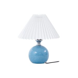 Lindby Tischlampe Kerimi 10020083 Skandinavisch in Blau aus Keramik 1-flammig E27 Wohnzimmerleuchte