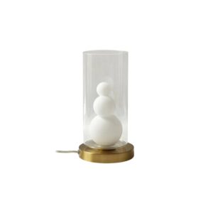 Lindby Tischlampe Kupla 10033039 Modern in Transparent aus Glas 1-flammig G9 Wohnzimmerleuchte