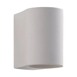 Lindby Wandleuchte Wandlampe Innen Jannes 9621340 Modern in Weiß aus GipsTon 1-flammig G9 Wohnzimmerleuchte