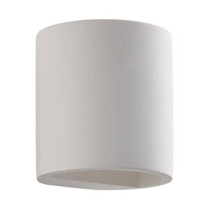 Lindby Wandleuchte Wandlampe Innen Krista 9621346 Modern in Weiß aus GipsTon 1-flammig G9 Wohnzimmerleuchte