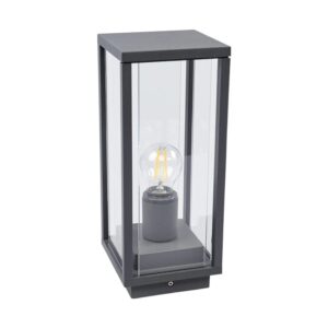 Lucande Außenleuchte Annalea 9616112 Spritzwassergeschützt Modern in Schwarz aus Aluminium 1-flammig E27