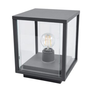 Lucande Außenleuchte Annalea 9616113 Spritzwassergeschützt Modern in Schwarz aus Aluminium 1-flammig E27