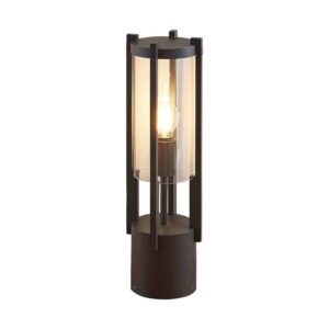 Lucande Außenleuchte Brienne 9616166 Spritzwassergeschützt Modern in Schwarz aus Aluminium 1-flammig E27