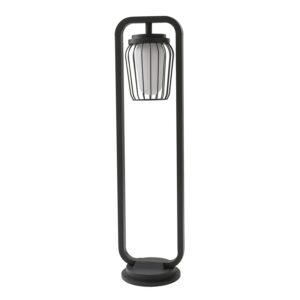 Lucande Außenleuchte Chandan 10012742 Spritzwassergeschützt Modern in Schwarz aus Aluminium 1-flammig E27