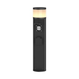 Lucande LED Außenleuchte Corban 9616174 Spritzwassergeschützt Modern in Schwarz aus Aluminium 1-flammig