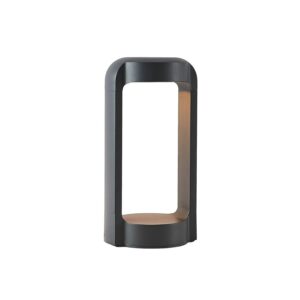 Lucande LED Außenleuchte Habsa 9617087 Modern in Schwarz aus Aluminium 1-flammig