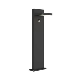 Lucande LED Außenleuchte Silvan 9619177 mit Bewegungsmelder Spritzwassergeschützt Modern in Schwarz aus Aluminium 1-flammig