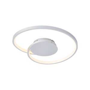 Lucande LED Deckenleuchte Enesa 9956086 Dimmbar Modern in Alu aus Metall 1-flammig Schlafzimmerleuchte
