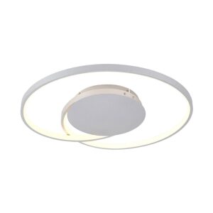 Lucande LED Deckenleuchte Enesa 9956087 Dimmbar mit Leselampe Modern in Alu aus Metall 1-flammig Schlafzimmerleuchte