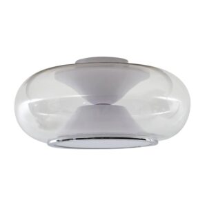 Lucande LED Deckenleuchte Orasa 10020435 Modern in Transparent aus Glas 1-flammig Wohnzimmerleuchte