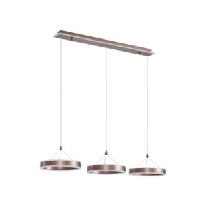 Lucande LED Kolo 10020120 Dimmbar Modern in Braun 3-flammig Wohnzimmerleuchte