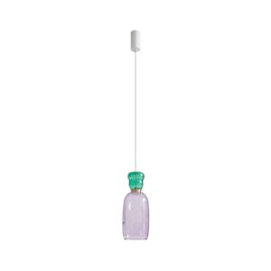 Lucande LED Pendelleuchte Fay 10020445 für Kinder Junges Wohnen aus Glas 1-flammig Küchenleuchte