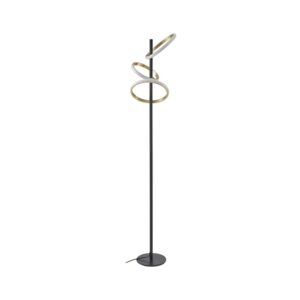 Lucande LED Stehlampe Madu 10020442 Dimmbar Modern in Schwarz aus Metall 3-flammig Wohnzimmerleuchte