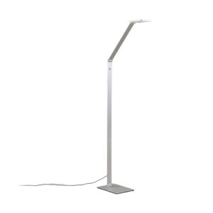 Lucande LED Stehlampe Resi 9621664 Dimmbar Modern in Alu aus Aluminium 1-flammig Arbeitszimmerleuchte