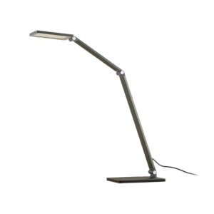 Lucande LED Tischlampe Mion 9621665 Dimmbar Modern in Alu aus Aluminium 1-flammig Arbeitszimmerleuchte