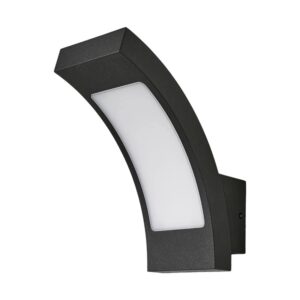 Lucande LED Wandleuchte Außen Juvia 9619123 Spritzwassergeschützt Modern in Schwarz aus Aluminium 1-flammig