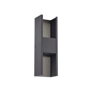 Lucande LED Wandleuchte Außen Lavrin 10025888 Spritzwassergeschützt Modern in Schwarz aus Aluminium 2-flammig