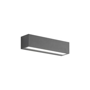 Lucande LED Wandleuchte Außen Lengo 9616208 Modern in Schwarz aus Aluminium 1-flammig