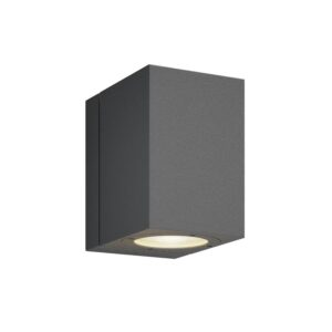 Lucande LED Wandleuchte Außen Lorik 9618001 Spritzwassergeschützt Modern in Schwarz aus Aluminium 1-flammig