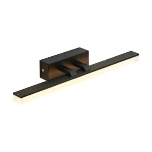 Lucande LED Wandleuchte Wandlampe Bad Lisana 9627109 Spritzwassergeschützt Modern in Schwarz aus Metall 1-flammig Badezimmerleuchte