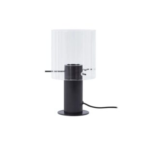 Lucande Tischlampe Eirian 10019956 Modern in Transparent aus Metall 1-flammig E27 Wohnzimmerleuchte