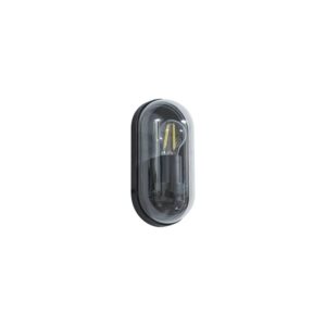 Lucande Wandleuchte Außen Serine 10020325 in Schwarz aus Aluminium 1-flammig E27
