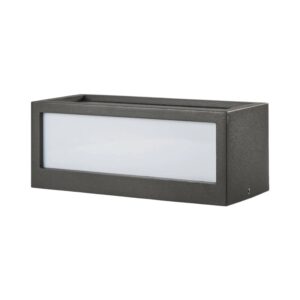 Lucande Wandleuchte Außen Tame 9616030 Spritzwassergeschützt Modern in Schwarz aus Aluminium 1-flammig E27
